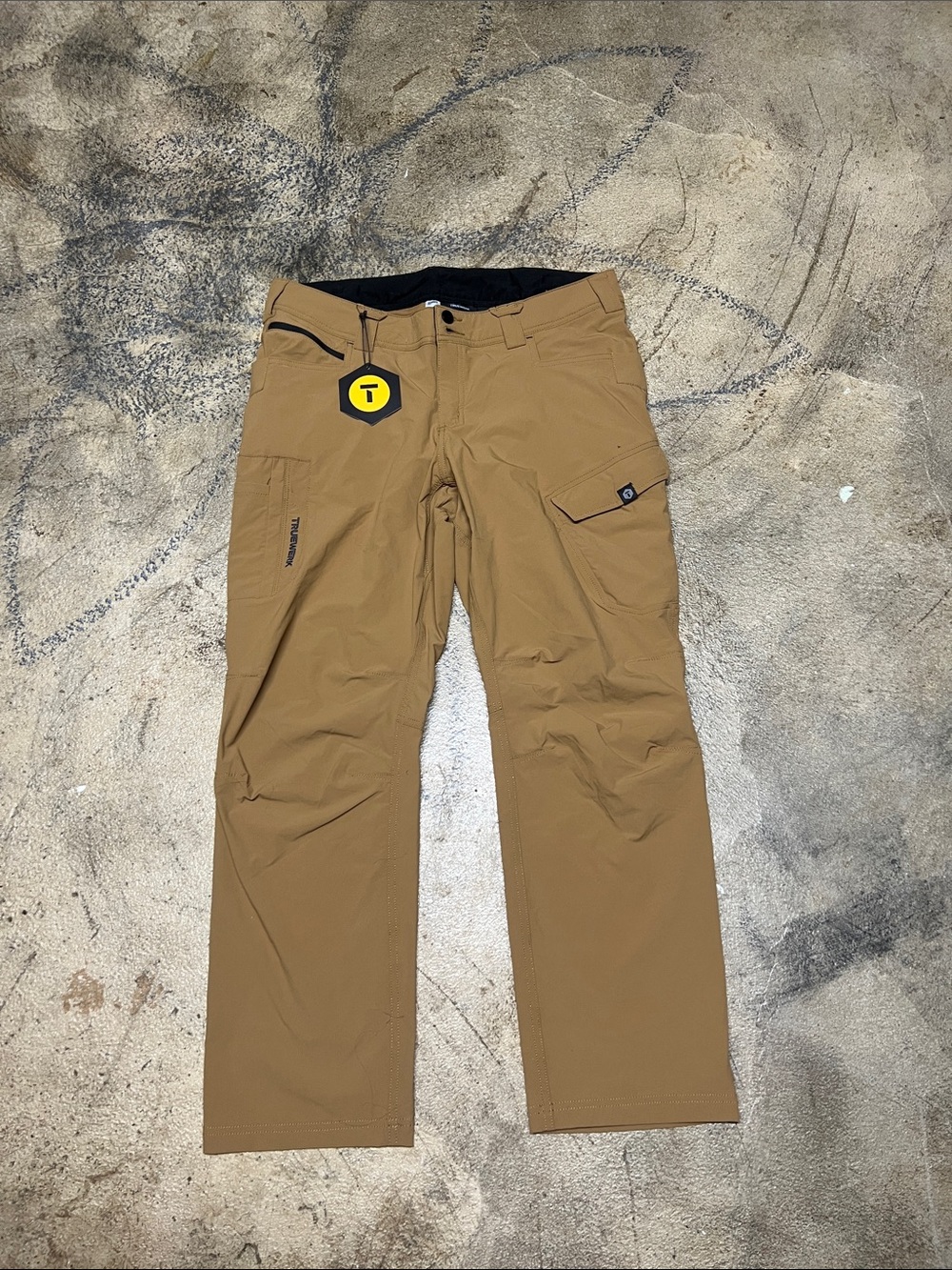 Women's Caramel Tan Cargo Pants with Utility Pocket